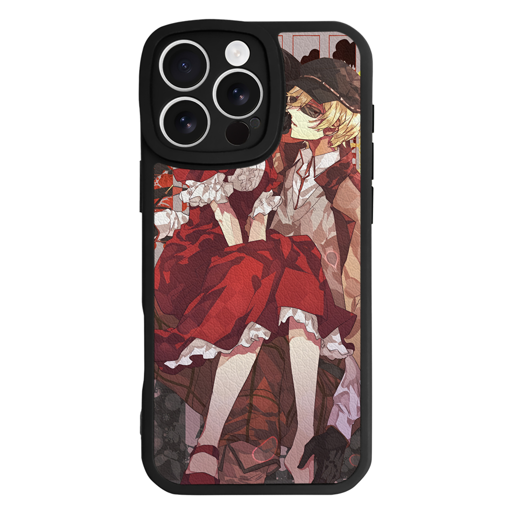 （画像用） 文豪ストレイドッグス Bungo Stray Dogs 【iPhone 16シリーズ対応】シリコンスマホケース（レザー調） 材質：シリコン